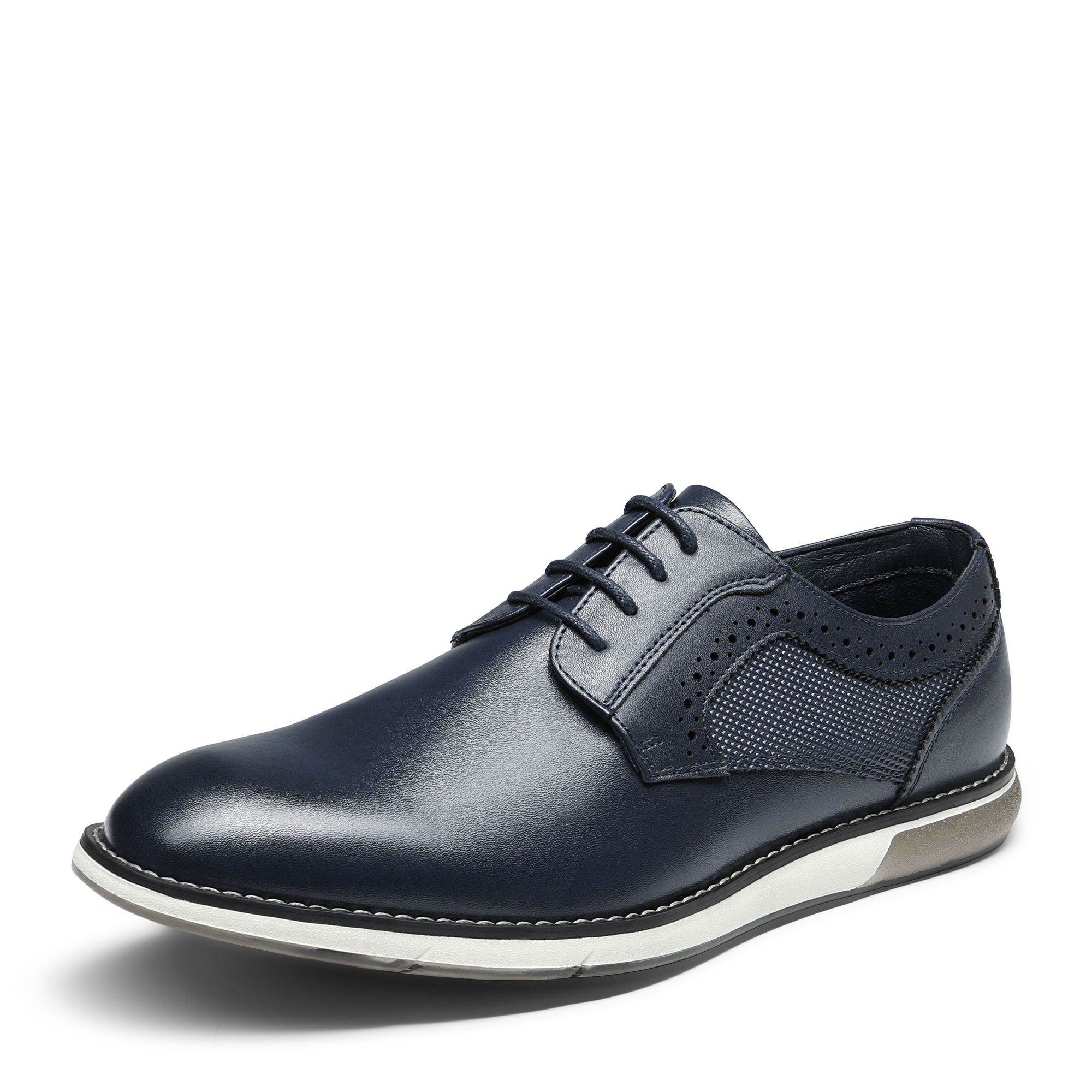 Bruno Marc Men's Wide Width Leather Dress Sneakers